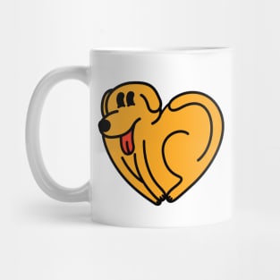 Dog Love Dog Heart Mug